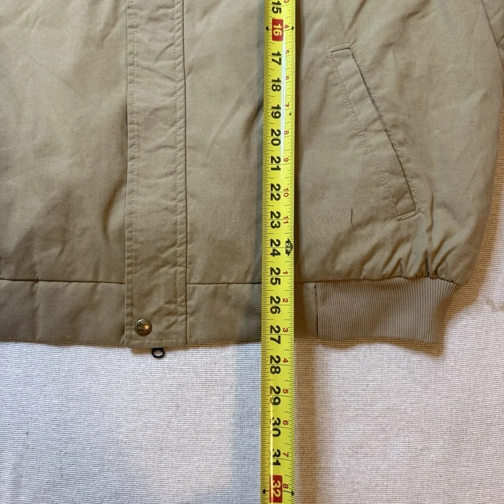 WoolRich khaki bomber Zip Up jacket Mens XL